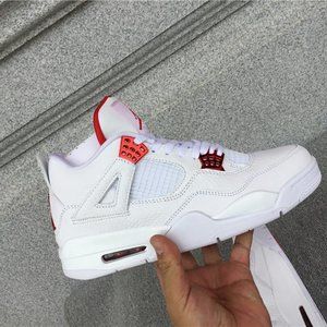 Air Jordan 4 Red Metallic Sneakers